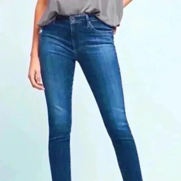 AG Adriano Goldschmied Stevie Slim Straight Crop Size 26R - Picture 13 of 13